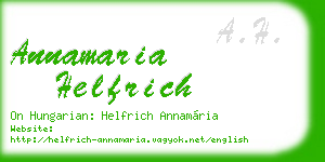 annamaria helfrich business card